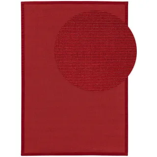 benuta Nest Sisalteppich Sana Rot 160x230 cm , Textil , Beton Optik , Rechteckig , 160x230 cm , Gots , für Fußbodenheizung geeignet , Teppiche und Böden, Teppiche