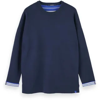 Scotch & Soda Herren Sweatshirt Reversible Pull 156831-0093 M - Midnight - M