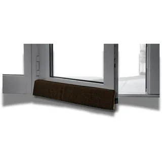 K. & N. Schurwolle 550 Schurwoll-Zugluftstopper für Türen 100 cm, Braun