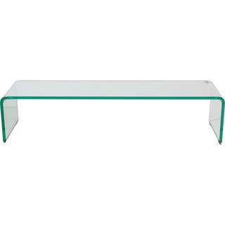 Xxxl Tv-Aufsatz , Klar , Glas , 90x20x25 cm , Wohnzimmer, TV Möbel, TV-Zubehör