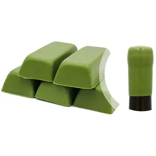 Generico Grüner Schellack, Packung mit 500 gr. oder weiches Siegelwachs zum Versiegeln von Wein-, Bier-, Grappa- und Likörflaschen (Grün-02)