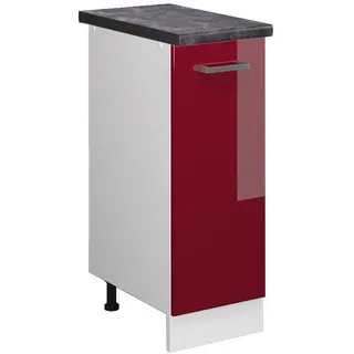 Vicco Apothekerschrank R-Line 30 x 81,6 x 60 cm Rot Hochglanz
