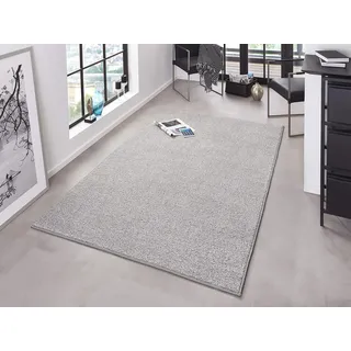 HANSE HOME Pure Teppich – Wohnzimmerteppich dichter Kurzflor Robust Schlafzimmerteppich einfarbig Modern für Esszimmer, Wohnzimmer, Kinderzimmer, Flur, Schlafzimmer, Küche – Grau, 160x240cm