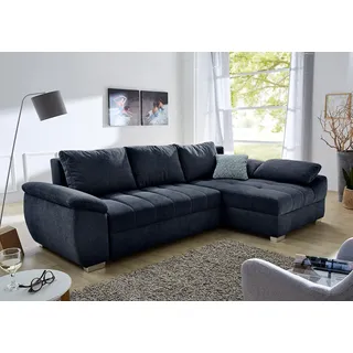 Jockenhöfer Ecksofa Alster L-Form mit Bettfunktion 2-Sitzer Blau