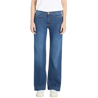 MAC Wide Leg Jeans in Fashion-Blue mit Bügelfalte-D44 / L32