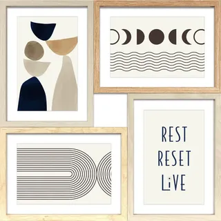 Rahmen , Naturfarben , Holzwerkstoff , quadratisch , 33.5x33.5x2.5 cm , Bilder & Rahmen, Bilderrahmen, Bilderrahmen & Fotorahmen