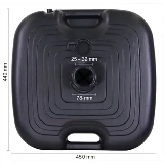 Schneider Schirmständer Kunststoff 20 kg Anthrazit