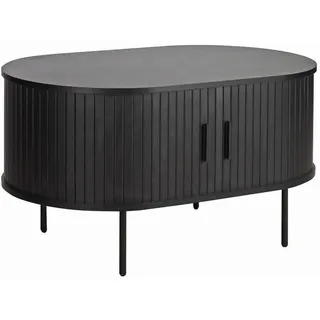 Livetastic Couchtisch , Schwarz , Metall , oval , Rundrohr , 60x55x100 cm , Wohnzimmer, Wohnzimmertische, Couchtische