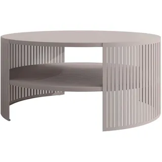 Mirjan24 Fikoli Beige Holzwerkstoff Rund 75 x 40 cm