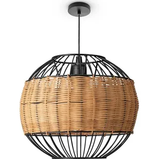 Paco Home Pendelleuchte »PUGLO« pd1 bk/natur