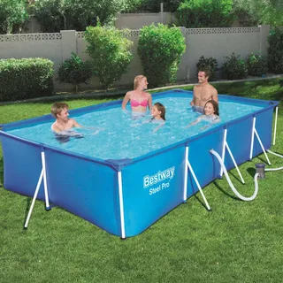 Cloris Bestway Steel Pro Swimmingpool-Set Rechteckig 400¡Á211¡Á81 cm 56424