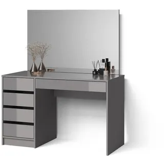 livinity® Schminktisch Imola, 120 cm, Grau - Grau