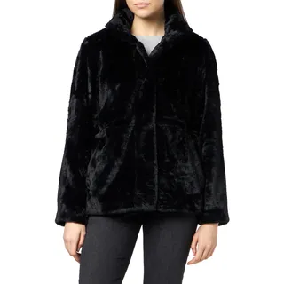 VERO MODA Damen VMSONJAHOLLY Short Faux FUR Jacket BOOS Jacke, Black, S