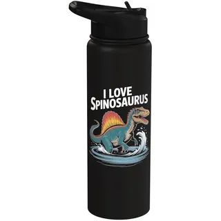 I Love Spinosaurus Dinosaurier-Liebhaber Stainless Steel Insulated Water Bottle