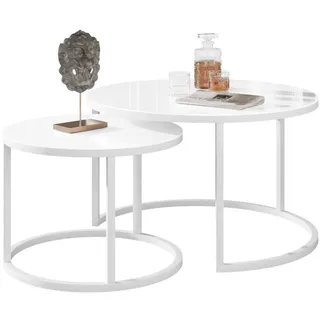 lookway CIRI GLASS Weiß 70 x 70 x 47 cm
