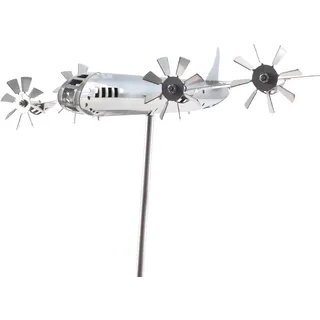 Flugzeug-Windskulptur,Metall-Flugzeug-Windmühle,Flugzeug-Windrad,Flugzeug-Windmühle,Metall-Windmühle,Gartendekoration
