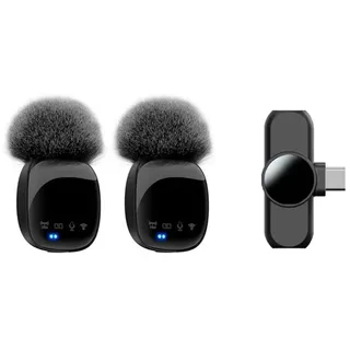 Lippa Dual Wireless Wind Protected Microphone With USB-C Connector