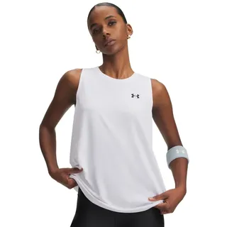 Under Armour Damen Tech Tank Top, (100) weiß/schwarz, Mittel
