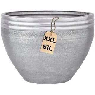 XXL Pflanzkübel Pflanztopf Blumenkübel Blumentopf Übertopf Indoor Outdoor Alu