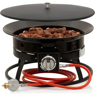BBQ-Toro Gas Feuerstelle mit Lavasteinen | Ø 48 cm - 12 kW | Gasfeuerstelle