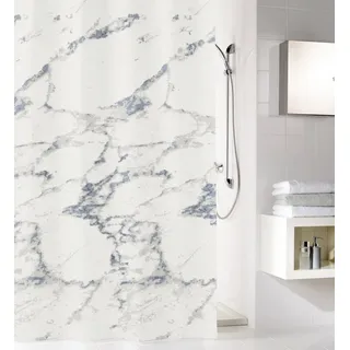 KLEINE WOLKE Duschvorhang Marble 120 x 200 cm grau