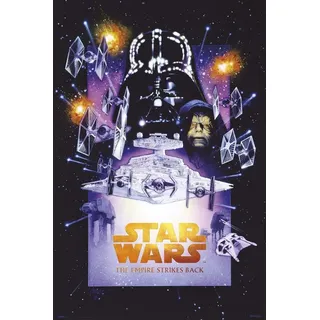 Grupo Erik Star Wars Deko - Star Wars The Empire Strikes Back Special Edition Poster - Kunstdruck - Deko Zimmer - Deko Schlafzimmer - Größe : 61 x 91, 5 cm -Originales Geschenk - Offizielle Lizenz
