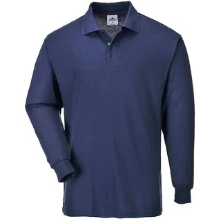 Portwest B212 Genoa Langarm Polo-Shirt Baumwolle Maschinenwaschbar Business