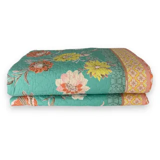 Bassetti POSILLIPO Tagesdecke aus 100% Baumwolle in der Farbe Grün V1, Maße: 265x255 cm - 9328453