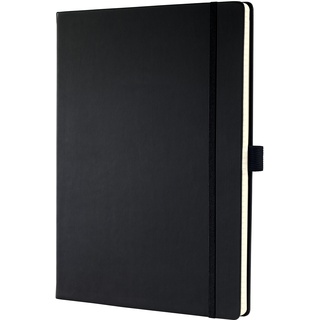 Sigel Notizbuch Conceptum® ca. DIN A4 liniert, schwarz Hardcover 194 Seiten