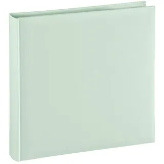 Hama Fotoalbum Jumbo 30x30 cm 80 weiße Seiten, Album für 320 Fotos zum Selbstgestalten und Einkleben) grün pastell