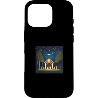 Hülle für iPhone 16 Pro Schönes T-Shirt mit Heiliger Krippe Jesus in Einer Krippe