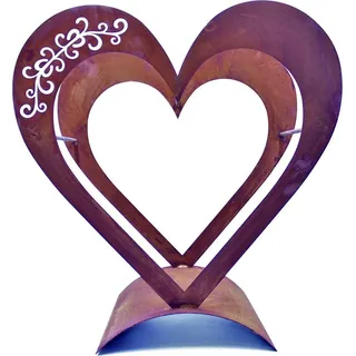 Rostikal Kaminholzkorb Metall 50 x 30 cm Braun