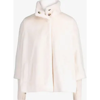 Zero Fellimitat-Jacke mit Stehkragen