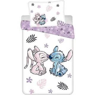 Jerry Fabrics Bettwäsche-Set, 140 x 200 cm + 70 x 90 cm. Die Bettwäsche besteht aus hochwertiger 100% Baumwolle