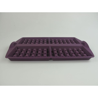 TUPPERWARE Backen Silikonform Waffeln lila Silikon Form Waffelfom H46 16895