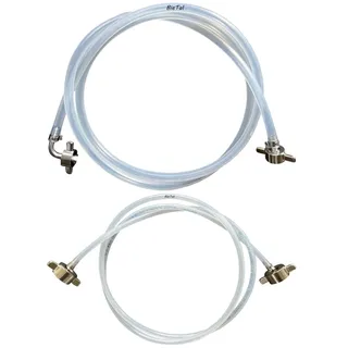 BieTal BieTal® Zapfanlage Schlauchpaket CO2 & Bier 7mm Bierleitung Biertüllen Edelstahl