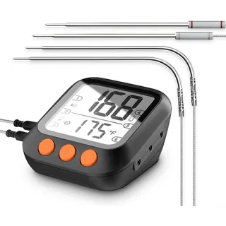 Tuya Smart Grill-Thermometer, digitales Sonden-Fleischthermometer, drahtloses Küchenthermometer zum Kochen, Grillen, Lebensmittelthermometer, App-Steuerung