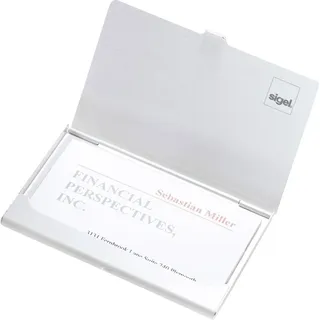 Sigel Visitenkartenetui silber