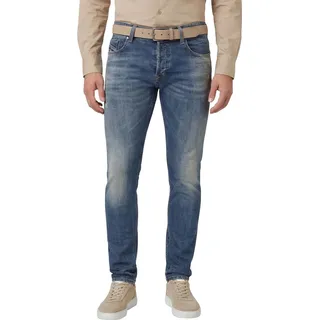 Diesel Jeans Sleenker blau einfarbig Denim 5-p - Blau