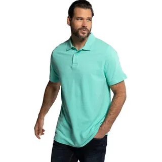 JP 1880 Herren Poloshirt, Piqué Hemd Helles Blautürkis 3XL