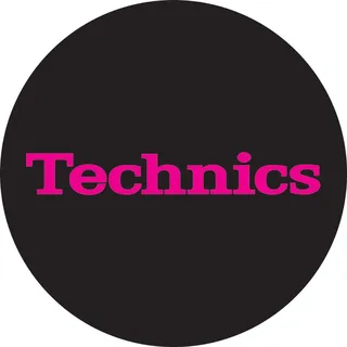 Technics Rutschmatte, schwarz-rosa