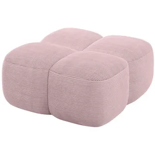 altdecor Pouf Miko-Puf 90 x 45 x 90 cm Cord Rosa