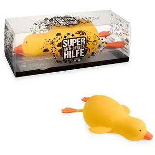 Trendhaus 967947 - XXL Anti-Stress Squeeze Super Ente, ca. 13 x 33 x 10 cm, Squishy in Enten-Form, Stressball für Kinder und Erwachsene