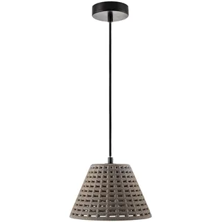 Paco Home Pendelleuchte »GITTA« E27 Hängelampe LED, E27 Gitter Lampe Wohnzimmer Esszimmer Küche Beton, grau