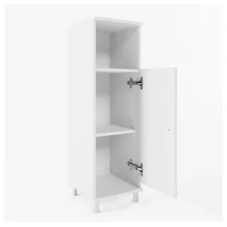 Vicco Midischrank Fynn, Weiß - Badezimmer Regal Badregal Badmöbel