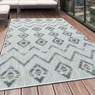 Bahama Wavy teppich indoor/outdoor hochtief effekt rechteckig 240x340cm mehrfarbig