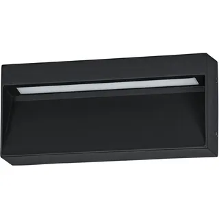 EGLO Außenwandleuchte Aluminium 20x9 cm 4,8W inkl. LED schwarz