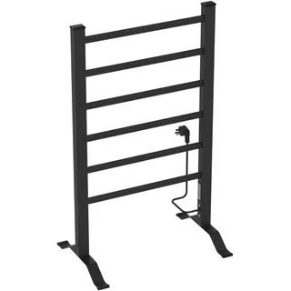 Elektrischer Handtuchheizkörper 'Frosta' 85x55cm Schwarz 100W - Schwarz