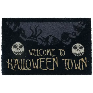 Nightmare Before Christmas Matte Halloween Town Fußmatte Disney 60x40cm Kokos schwarz