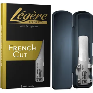 Legere Légère Reeds - Altsaxophonblatt, French Cut, Blattstärke 3.50 (ASF3.50) - Hochwertiges synthetisches Holzblasrohr
